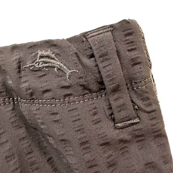 Tommy Bahama Men's 38 Shorts Textured Navy Seersucker Performance Flex Waist - Picture 5 of 8